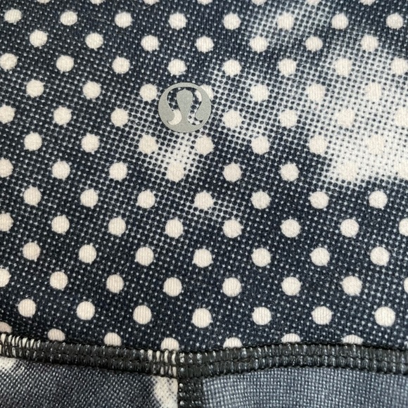 Lululemon wonder under 25” high rise cloud polka floral dot leggings size 4 - Picture 4 of 8